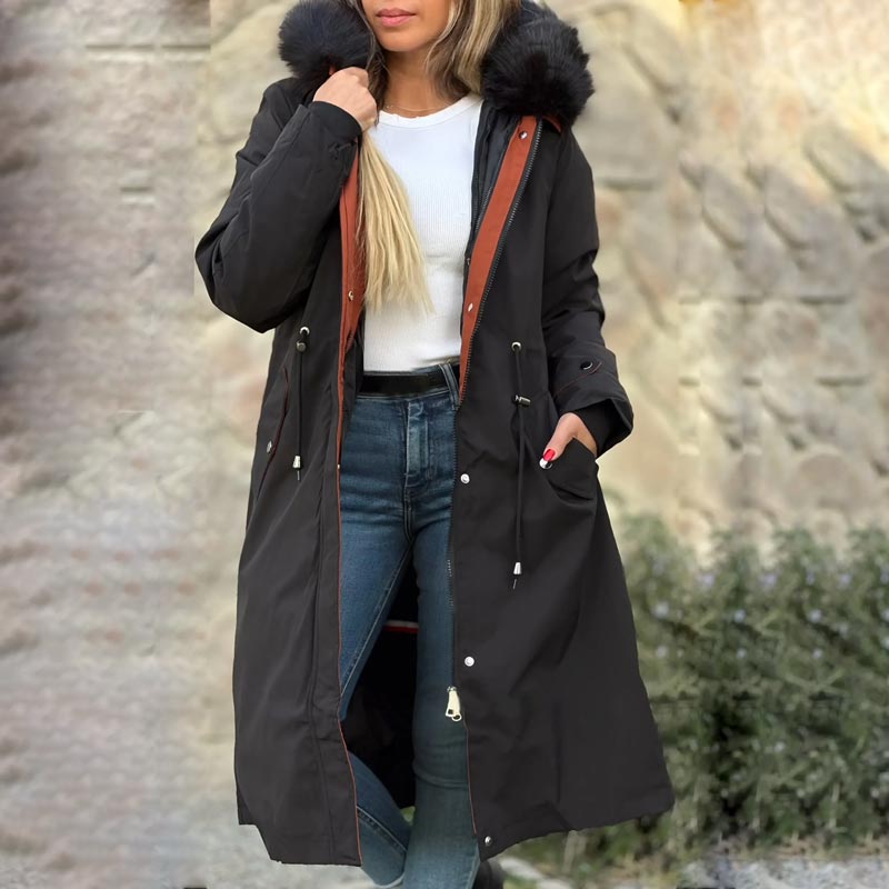 Frostra™ - Veste d'hiver pour femmes avec capuche et col doux
