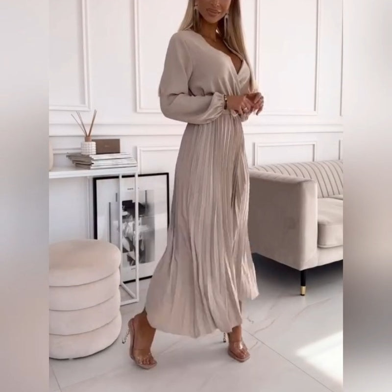 TILLIE - ROBE MIDI ÉLÉGANTE AVEC PLIS