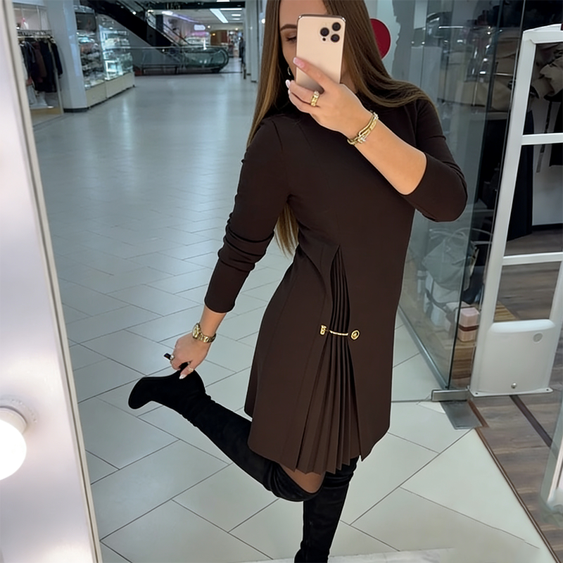 Miriam | Robe mini plissée élégante pour femmes