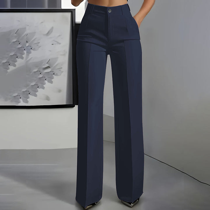 Pantalon de costume pour femme taille haute