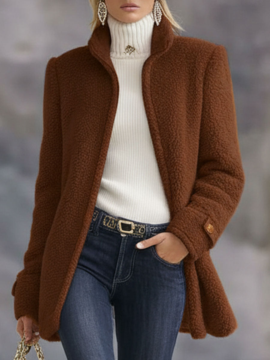 Stefanie | Veste Manteau en Fleece pour Femmes avec Fermeture Éclair