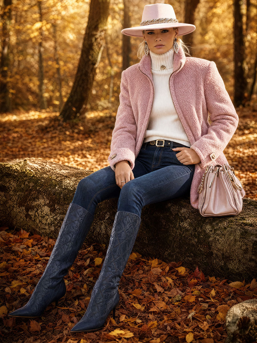 Stefanie | Veste Manteau en Fleece pour Femmes avec Fermeture Éclair