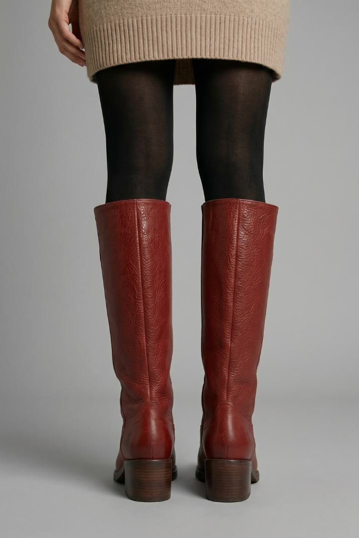 Stefanie | Bottes à talon bloc hauteur mollet pour femmes