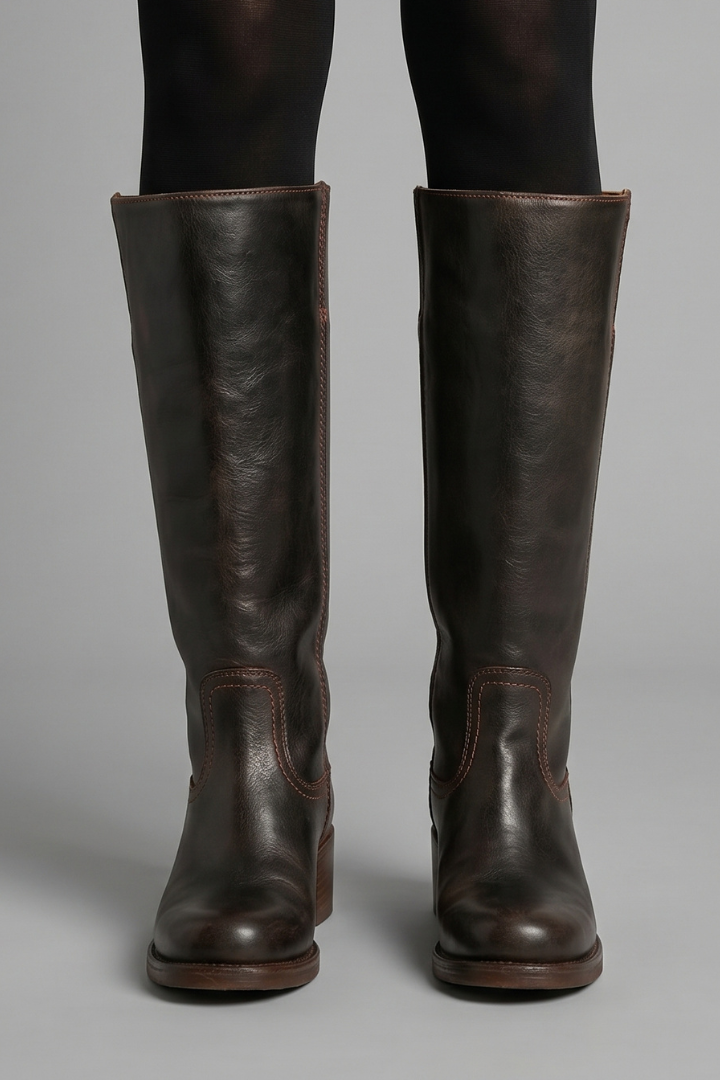 Stefanie | Bottes à talon bloc hauteur mollet pour femmes