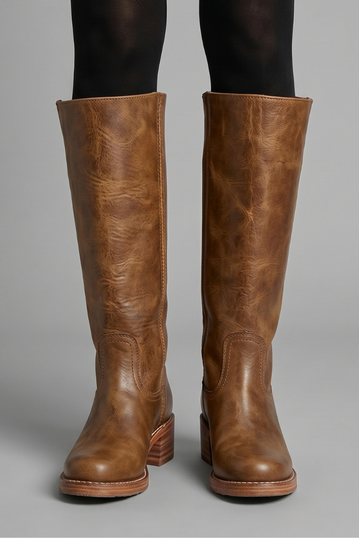 Stefanie | Bottes à talon bloc hauteur mollet pour femmes