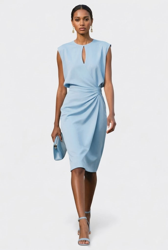 Elisa | Robe midi avec corsage et dentelle