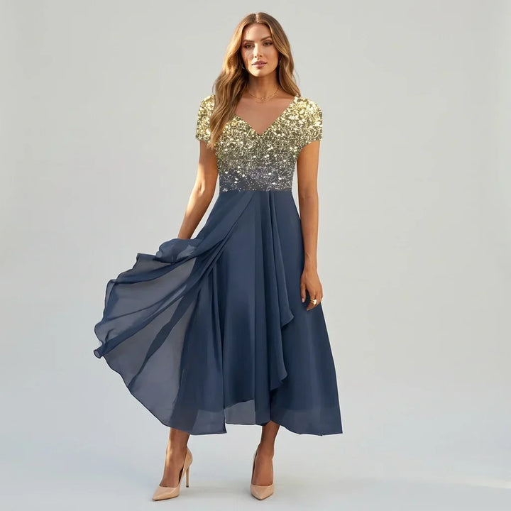Emma | Robe Maxi Élégante Cintrée pour Femme Invité de Mariage