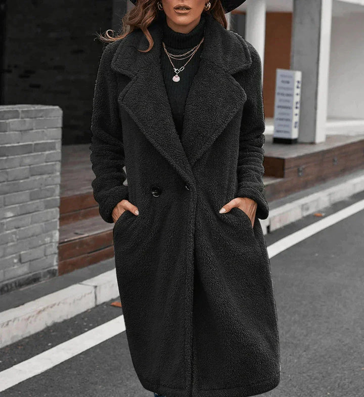 Manteau d'hiver en polaire luxueux, chaud et stylé pour femmes