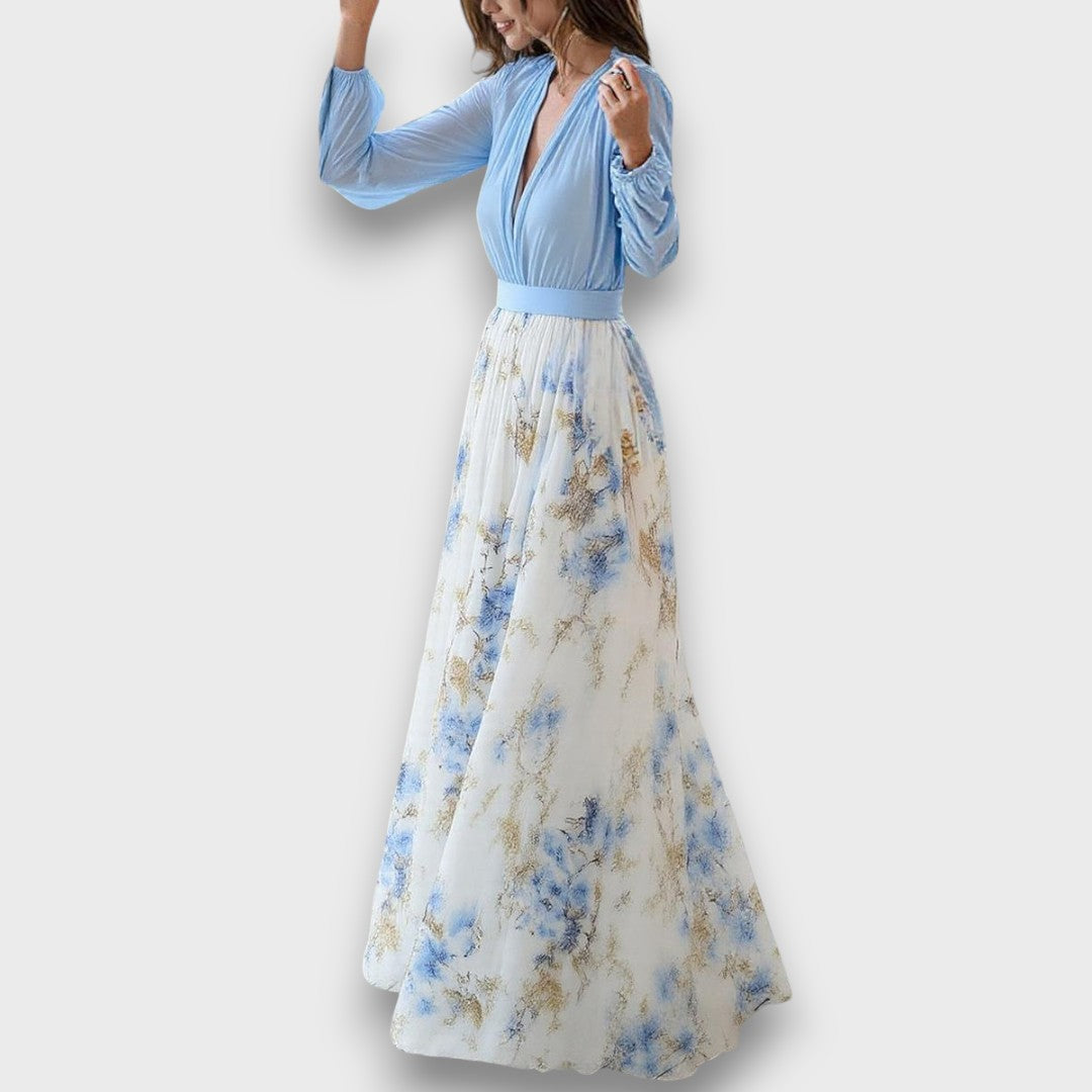 Cara – Robe maxi fluide avec une touche florale