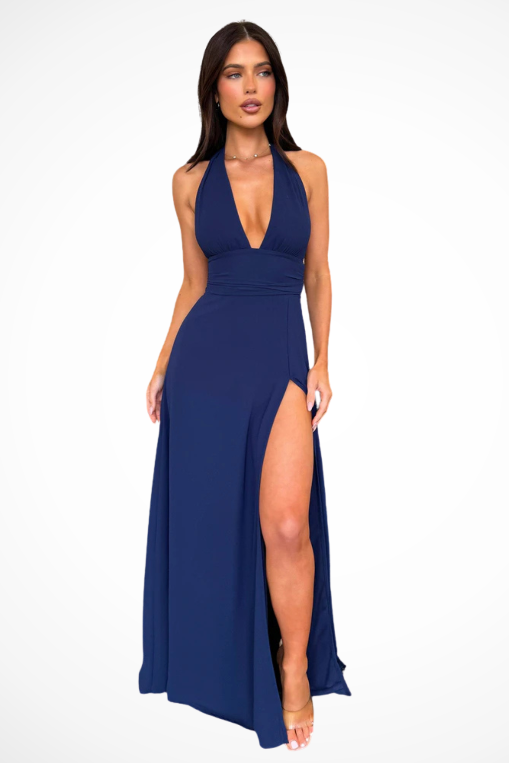 Thalassa | Robe maxi à dos nu pour femmes avec fente
