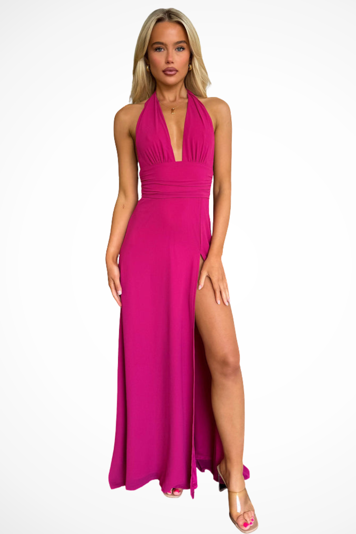 Thalassa | Robe maxi à dos nu pour femmes avec fente
