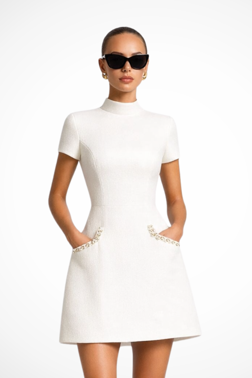 Thea | Robe Minijupe avec Perles pour Femmes