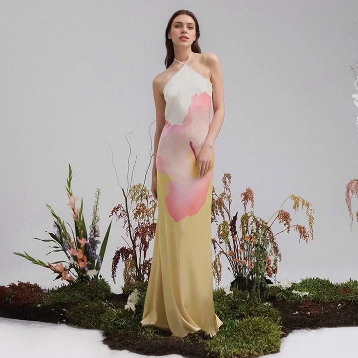 Theresa | Robe Maxi Asymétrique à Une Épaule pour Femmes