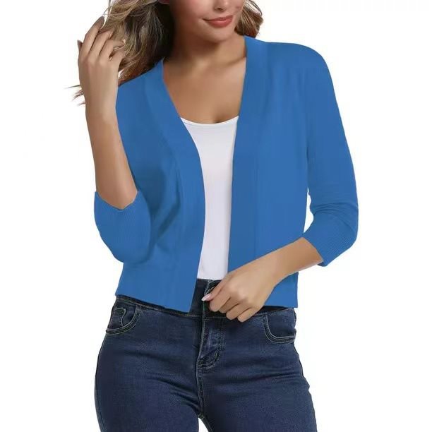 Thordis | Veste en tricot pour femmes à front ouvert 3/4 manches