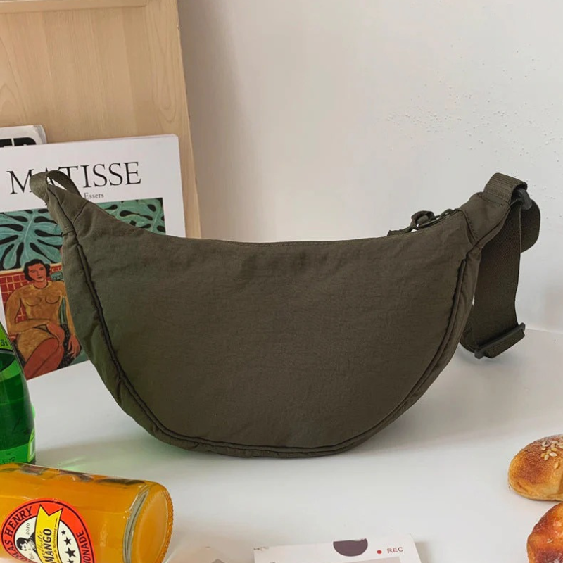 Sac à bandoulière en forme de croissant tendance pour femmes | Moderne