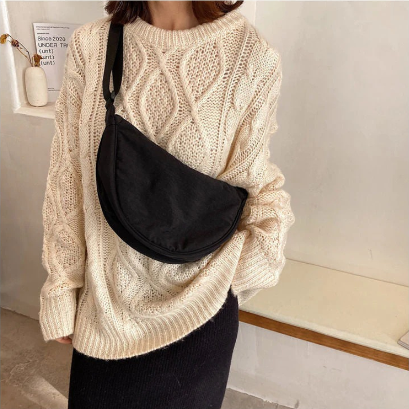 Sac à bandoulière en forme de croissant tendance pour femmes | Moderne