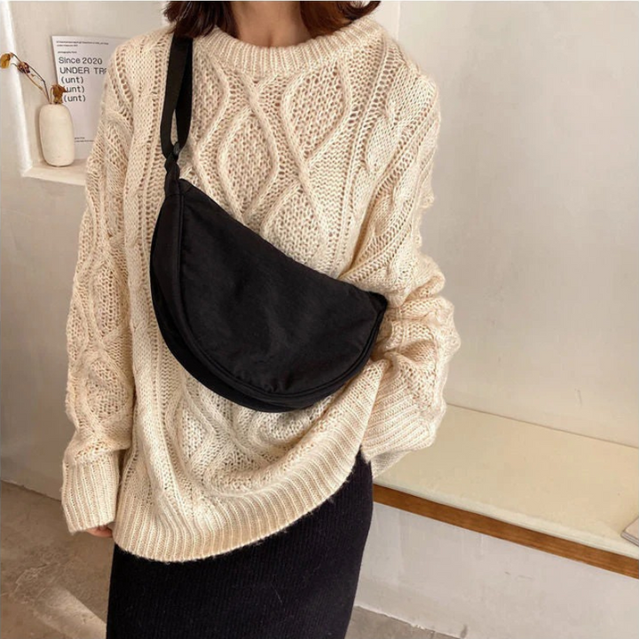 Sac à bandoulière en forme de croissant tendance pour femmes | Moderne