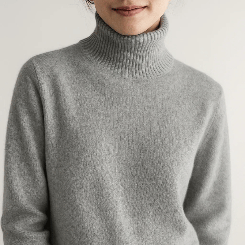 Ania | Pull à col roulé oversized doux pour femmes