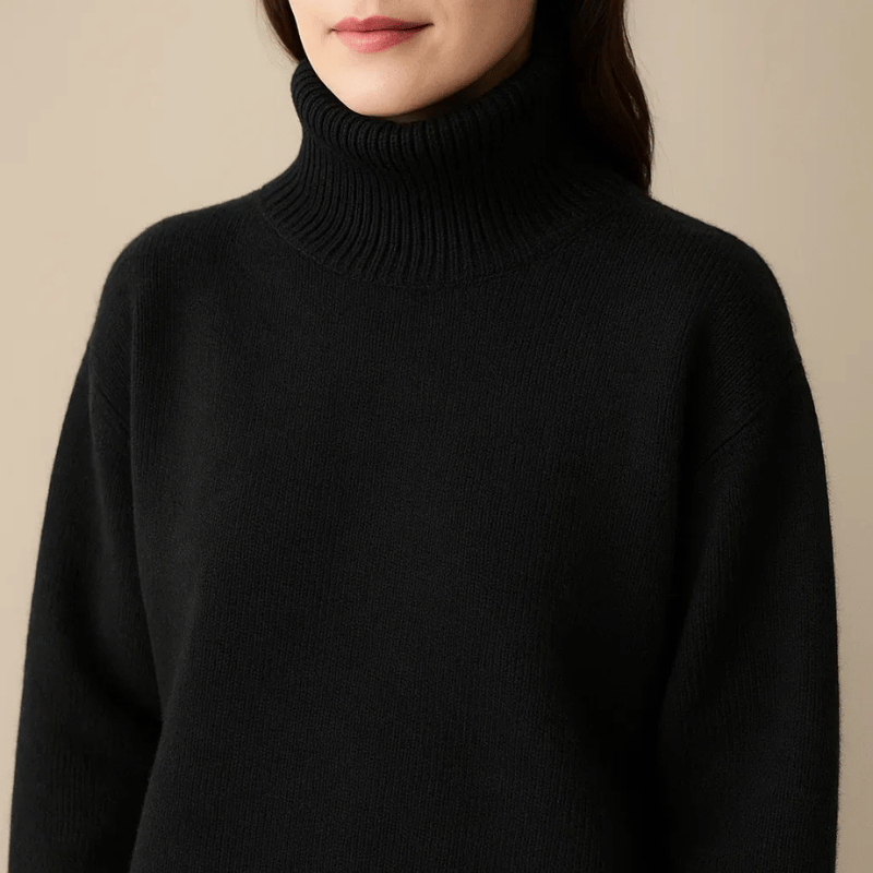 Ania | Pull à col roulé oversized doux pour femmes