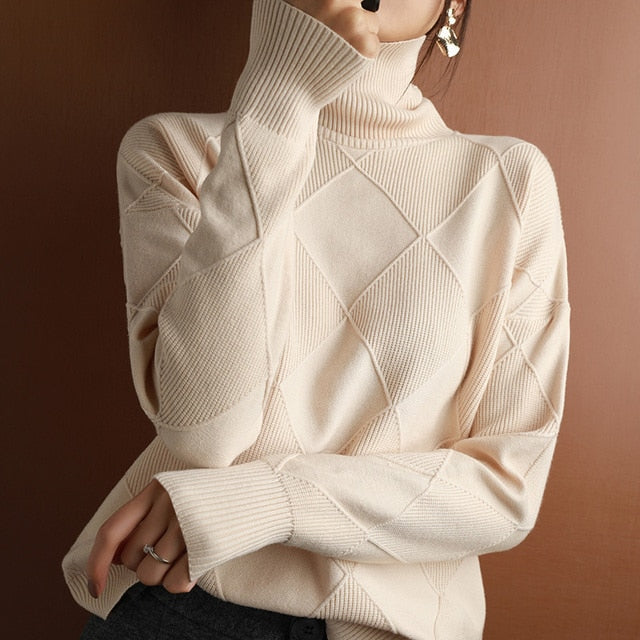 Pull à col roulé douillet pour femmes | Hiver
