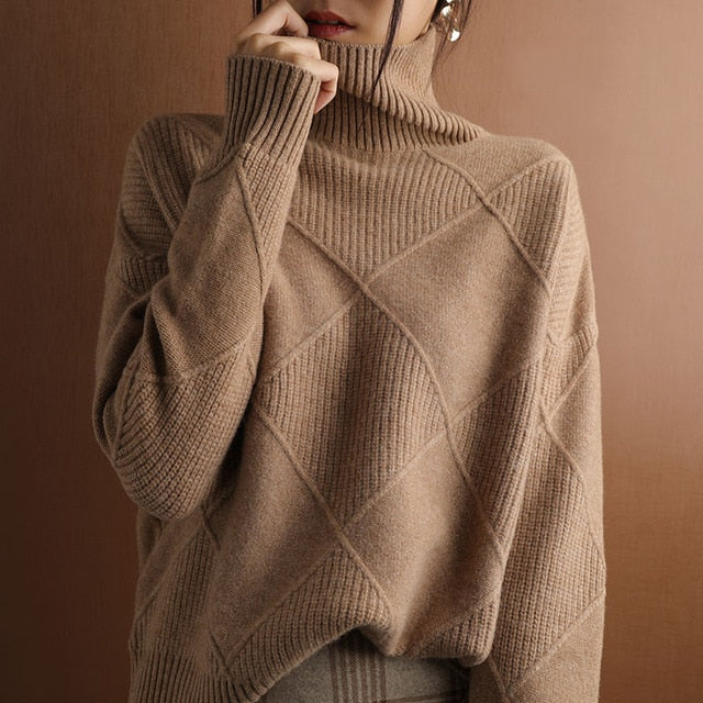 Pull à col roulé douillet pour femmes | Hiver
