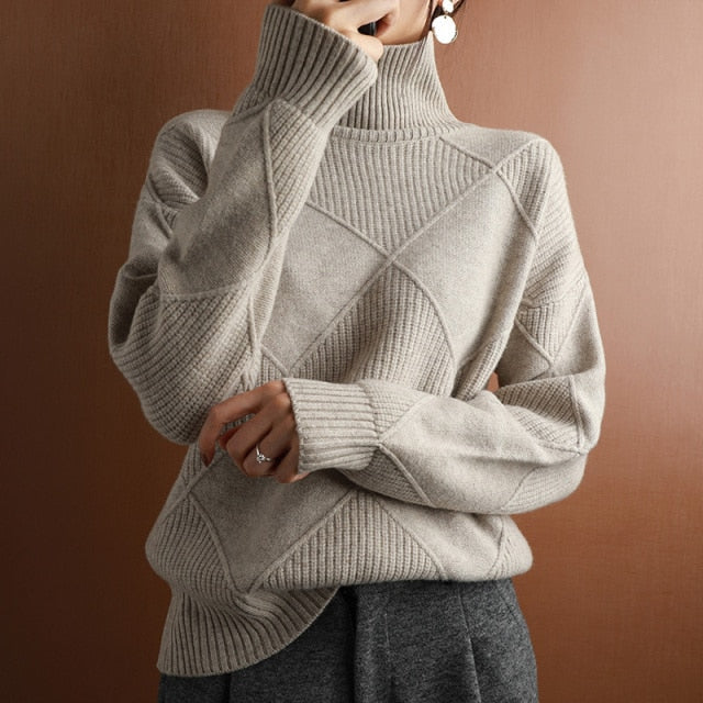 Pull à col roulé douillet pour femmes | Hiver