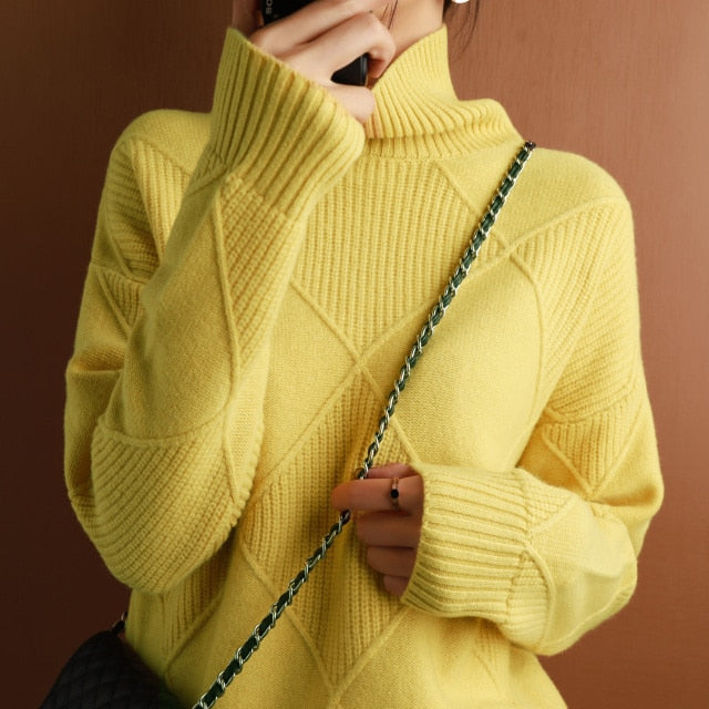 Pull à col roulé douillet pour femmes | Hiver