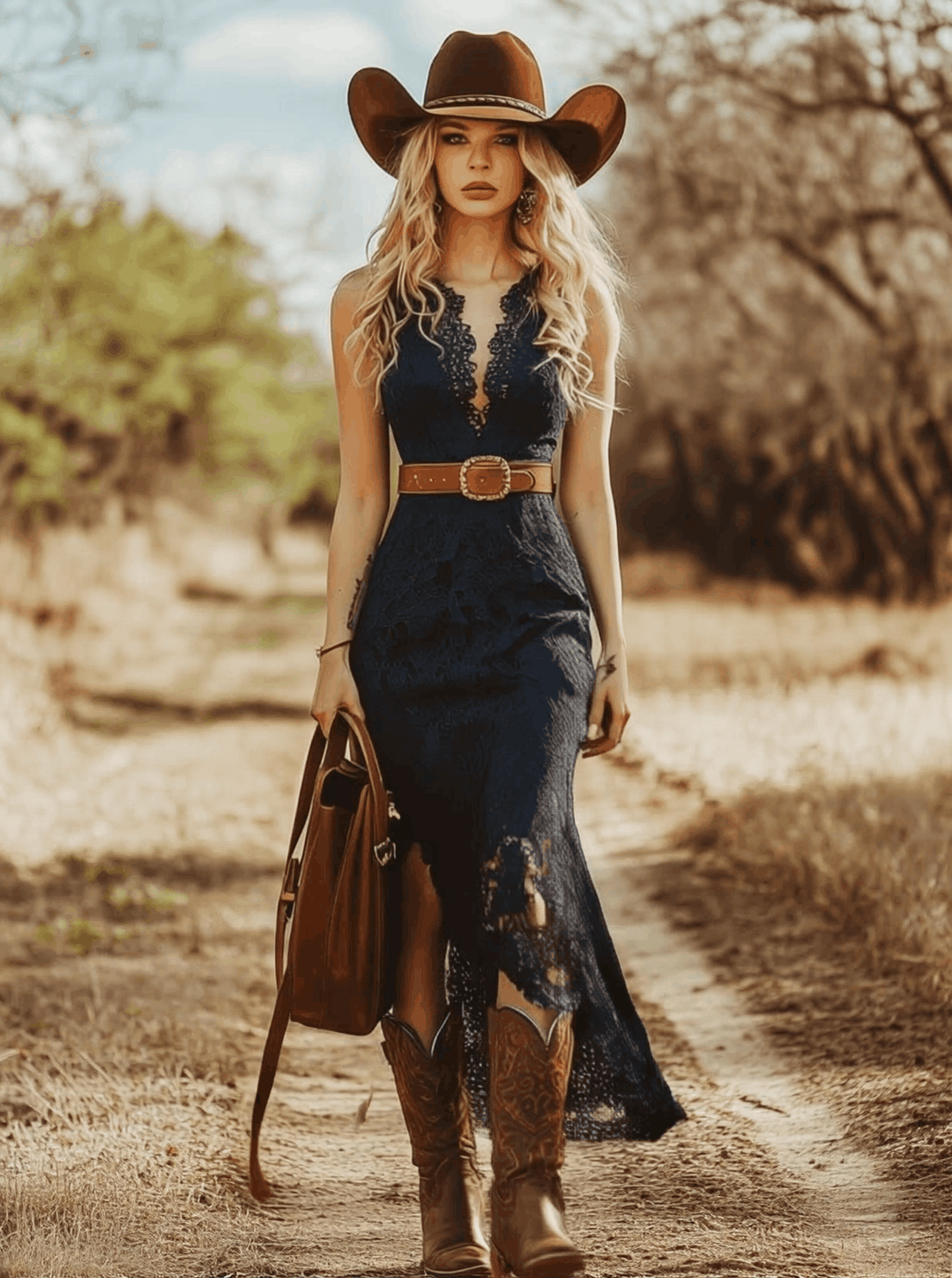 Valentina | Robe Midi Sans Manches en Dentelle pour Femmes