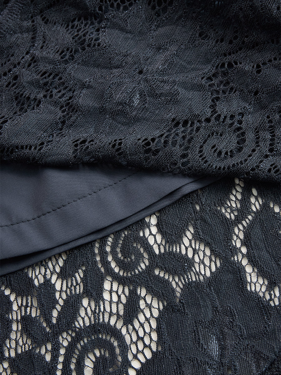 Valentina | Robe Midi Sans Manches en Dentelle pour Femmes