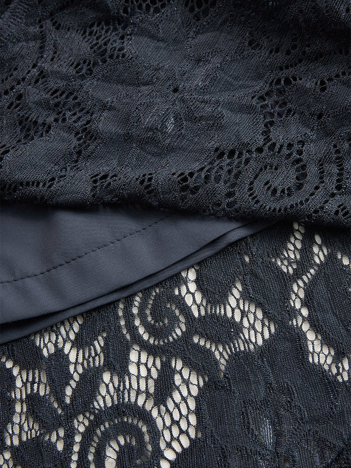 Valentina | Robe Midi Sans Manches en Dentelle pour Femmes