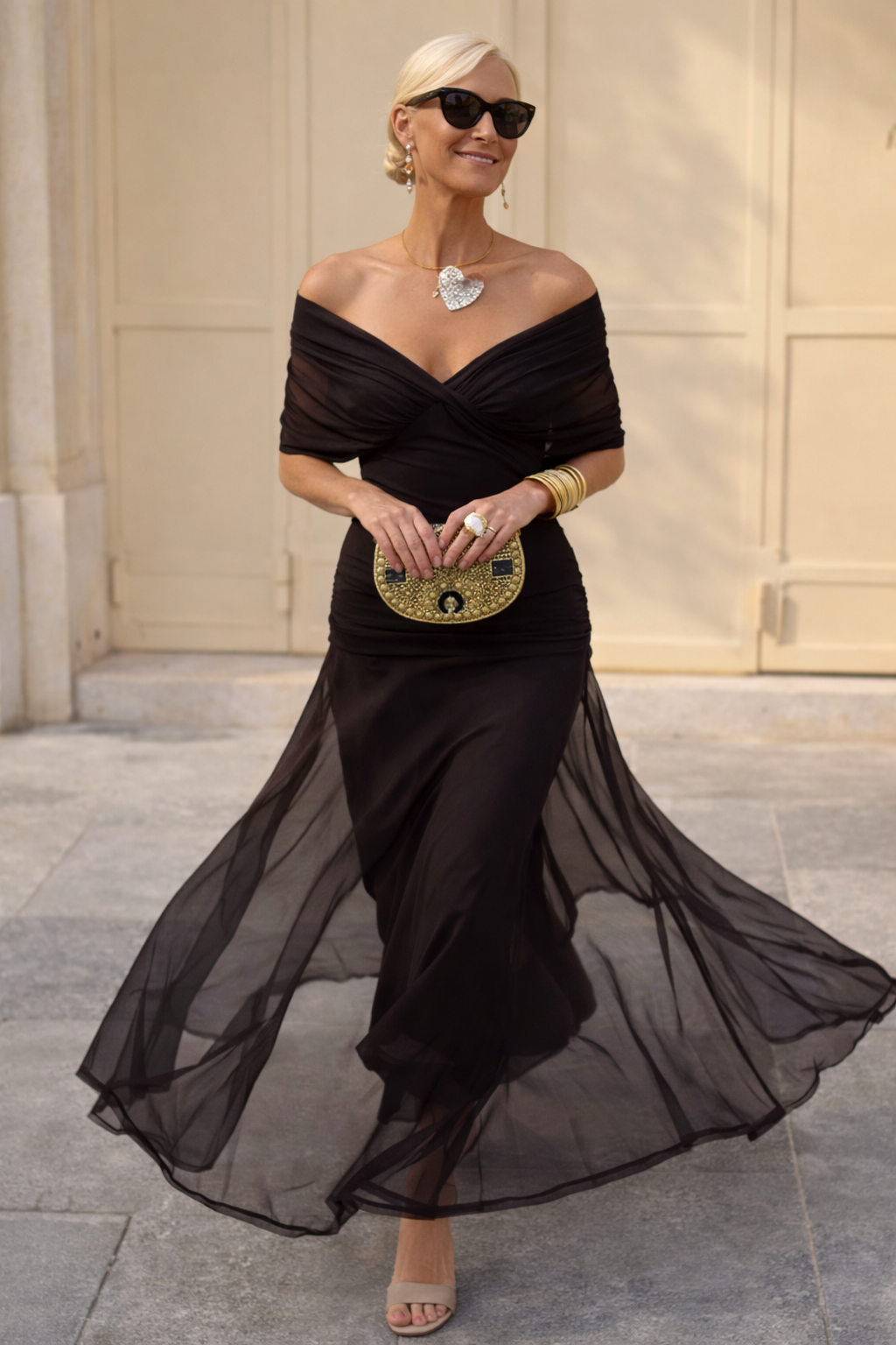 Valentina | Robe maxi festive avec décolleté en V
