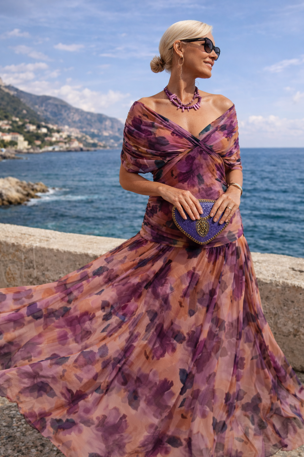 Valentina | Robe maxi festive avec décolleté en V