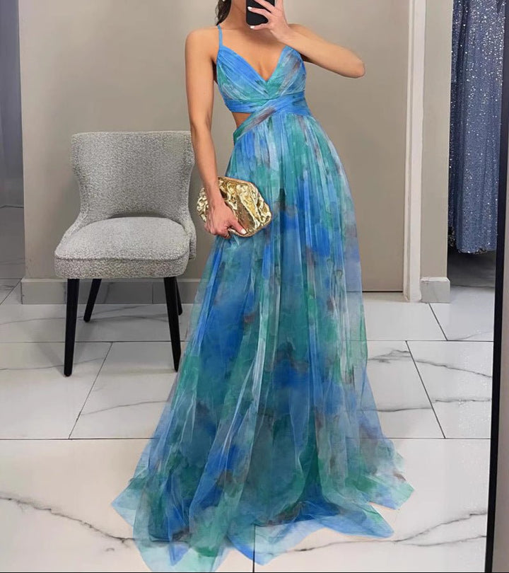 Valeria | Robe Maxi Femme Florale Élégante Fluide