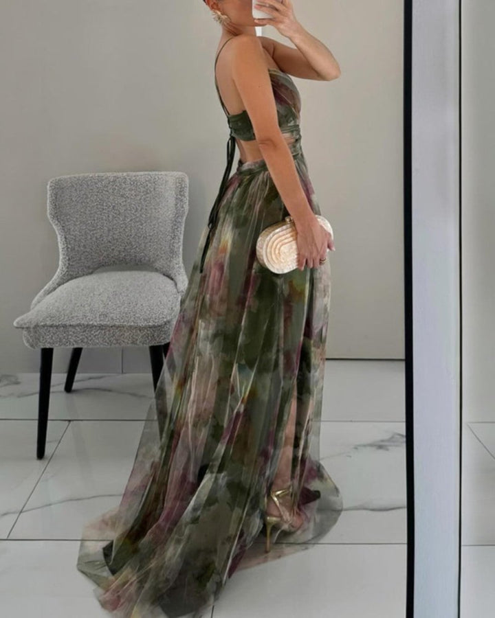 Valeria | Robe Maxi Femme Florale Élégante Fluide