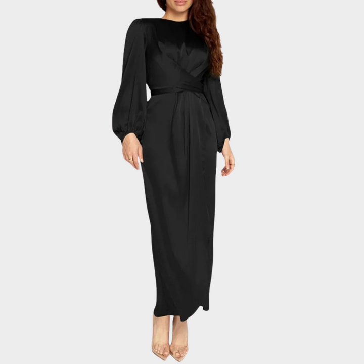 Vanessa - Robe de soirée longue pour femmes avec des manches longues élégantes