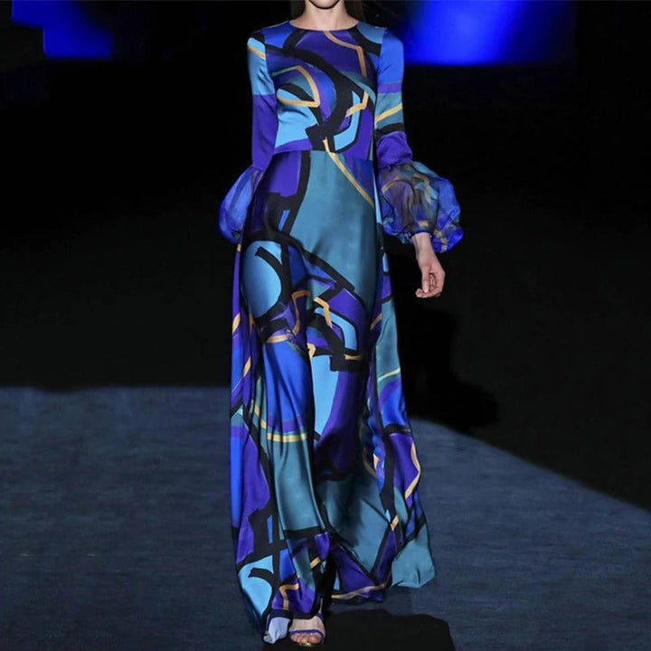Indie - Robe de soirée à volants en A