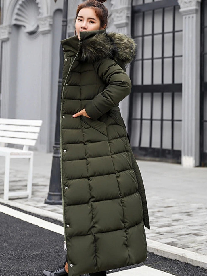 Manteau Puffer Élégant pour Femmes | Long