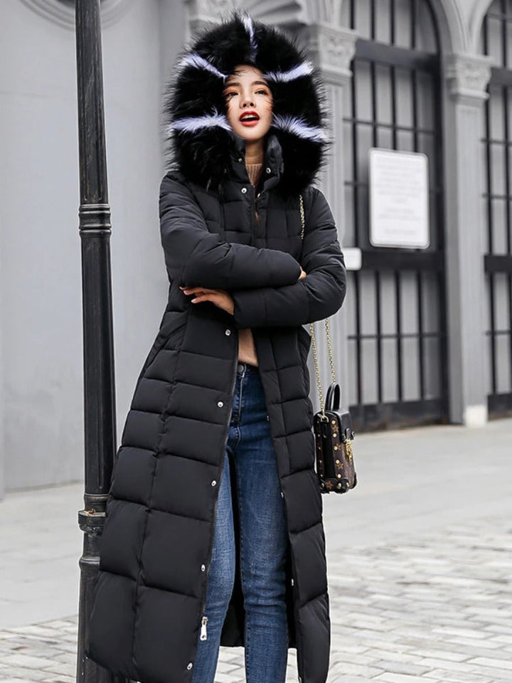 Manteau Puffer Élégant pour Femmes | Long