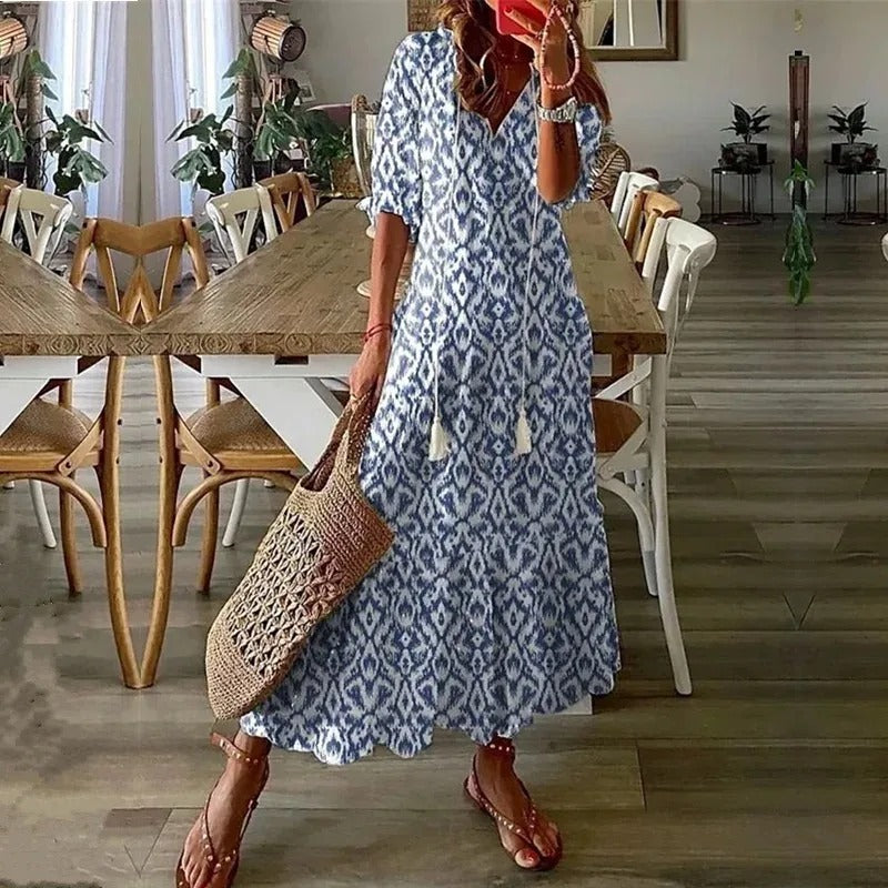 Robe Maxi à Fleurs