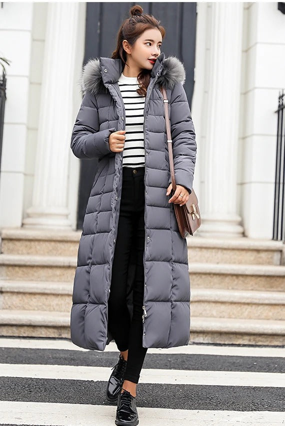 Luella - manteau d'hiver long et chaud avec ceinture pour femmes
