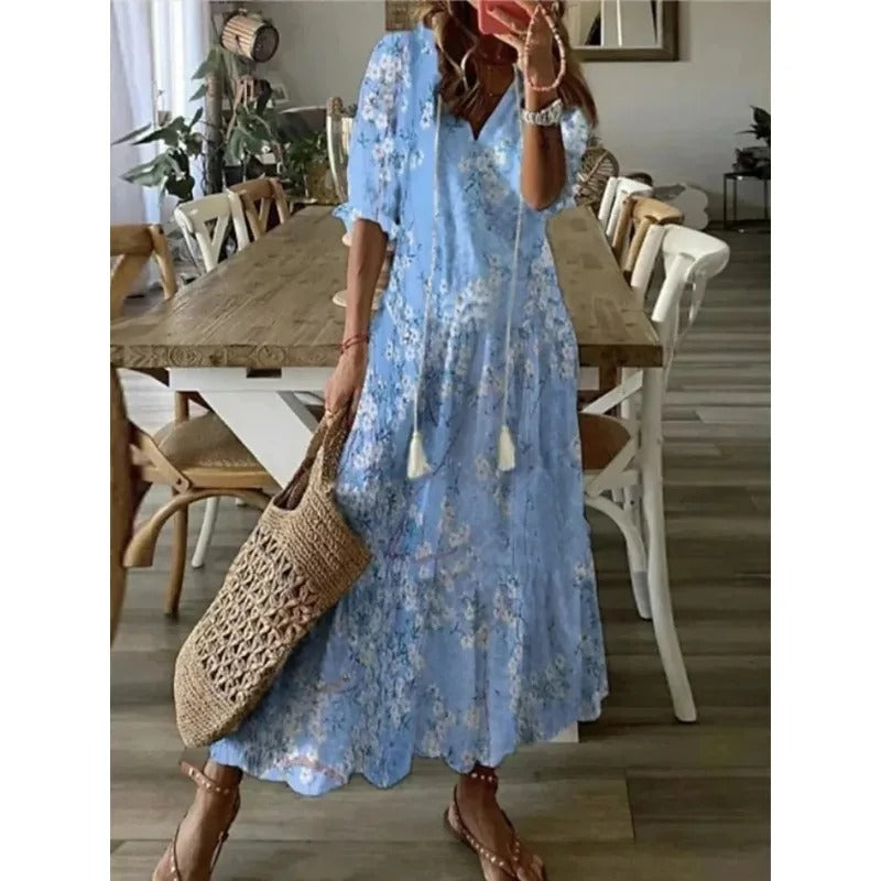 Robe Maxi à Fleurs