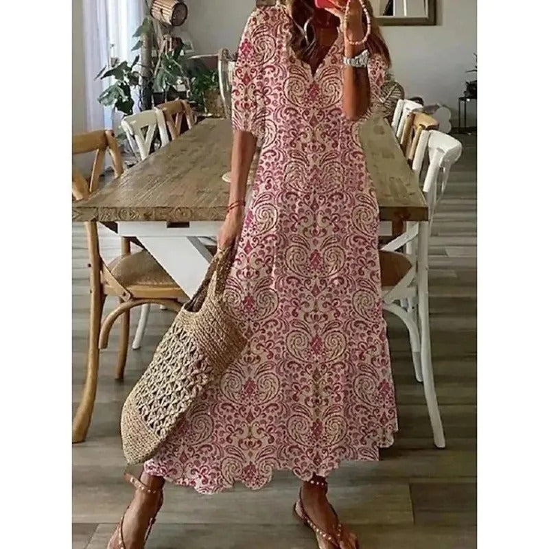 Robe Maxi à Fleurs