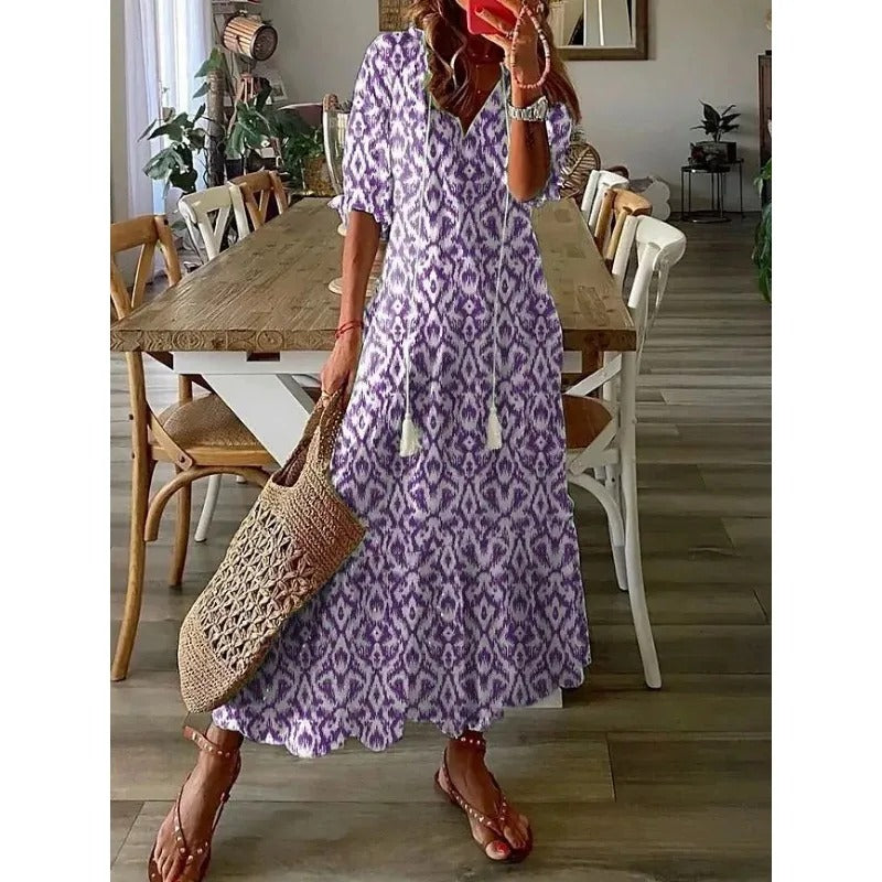 Robe Maxi à Fleurs