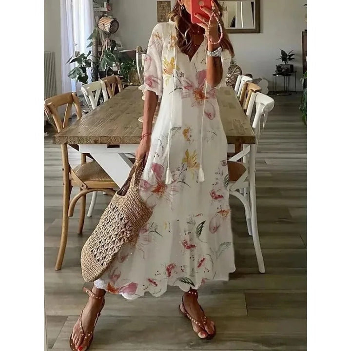 Robe Maxi à Fleurs