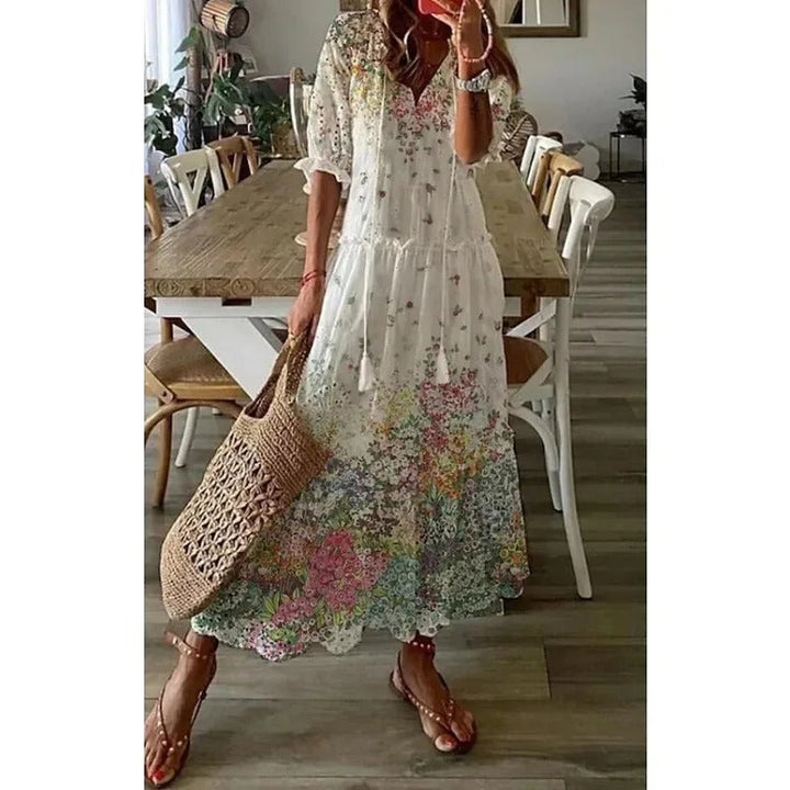 Robe Maxi à Fleurs