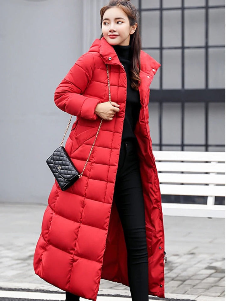 Luella - manteau d'hiver long et chaud avec ceinture pour femmes