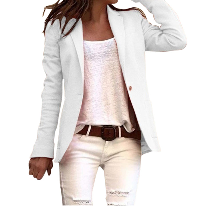 Blazer pour femmes avec revers et coupe ajustée