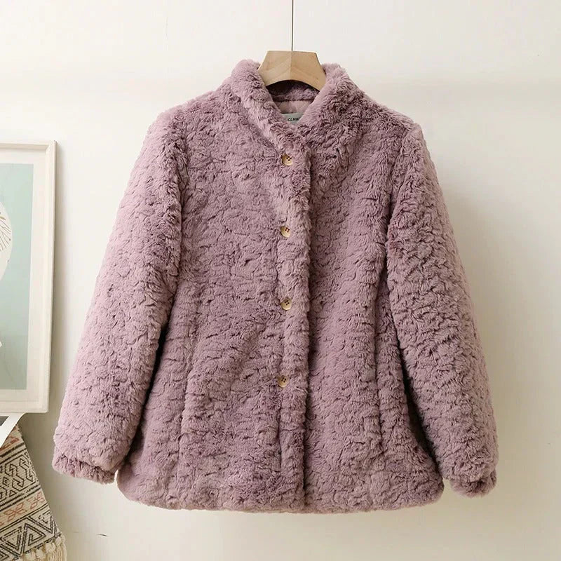 Dominika | Manteau en teddy doux et luxueux pour femmes