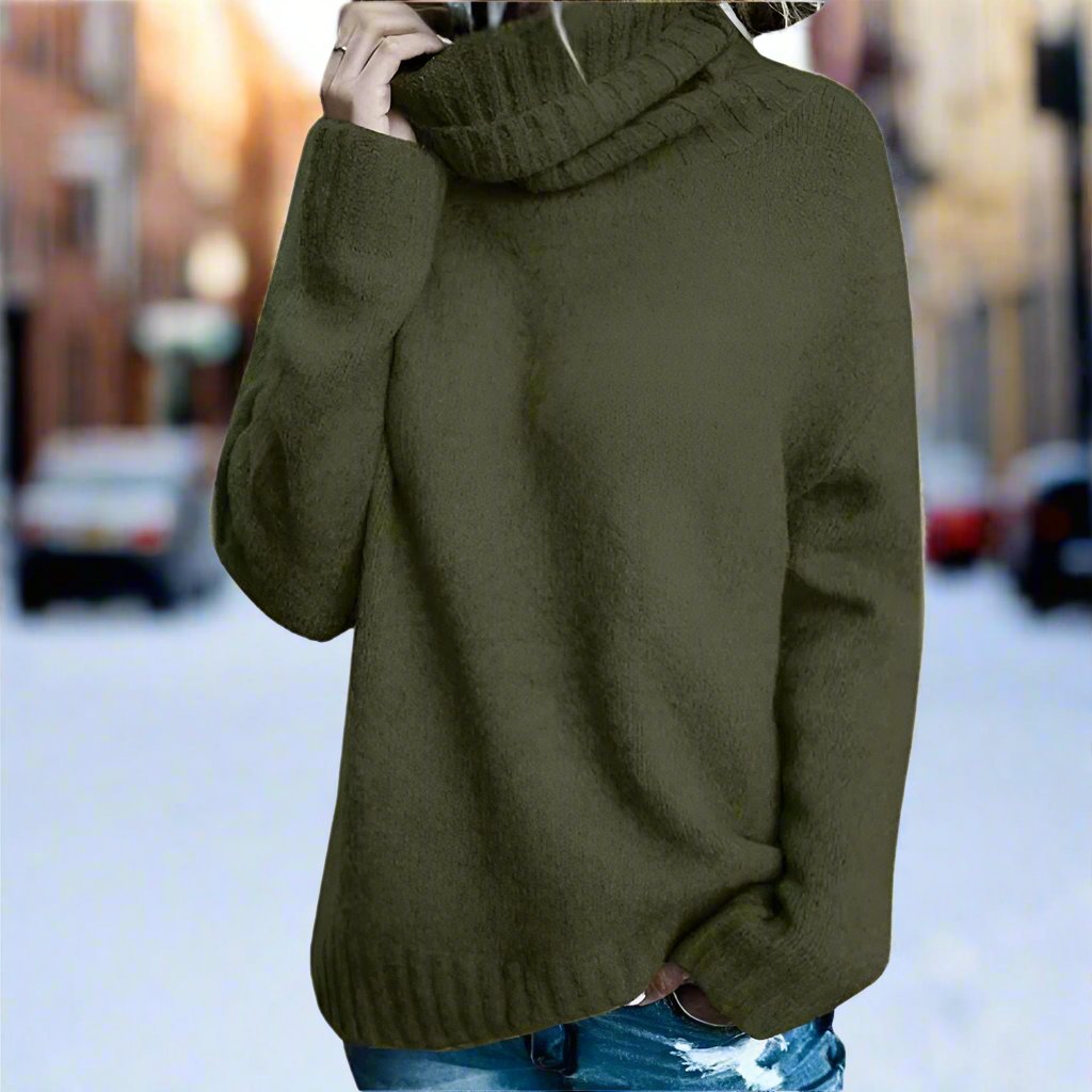 Pull à col roulé élégant, confortable et intemporel pour femmes
