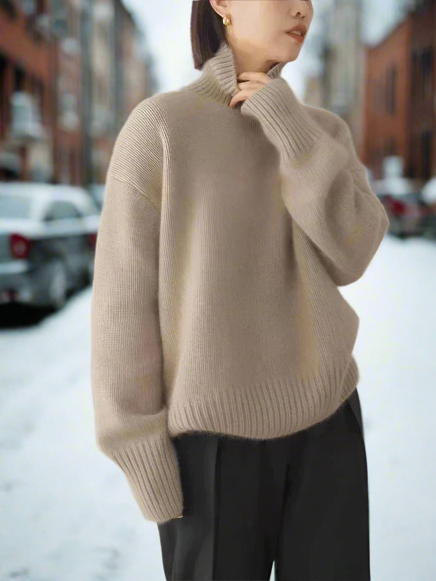 Pull à col roulé classique, confortable et stylé pour femmes